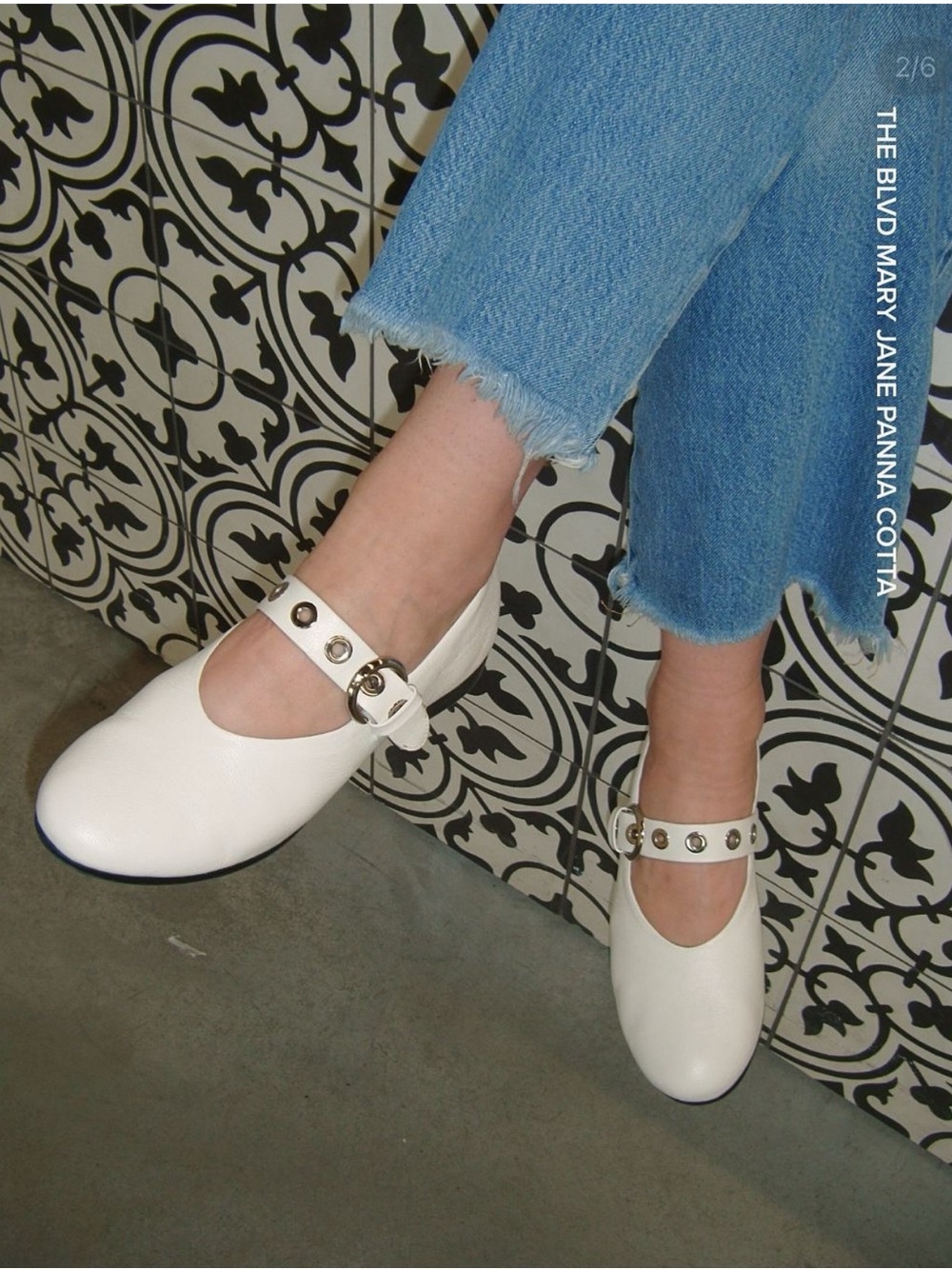 New! POPPY BARLEY • The Blvd Mary Jane in Panna Cotta